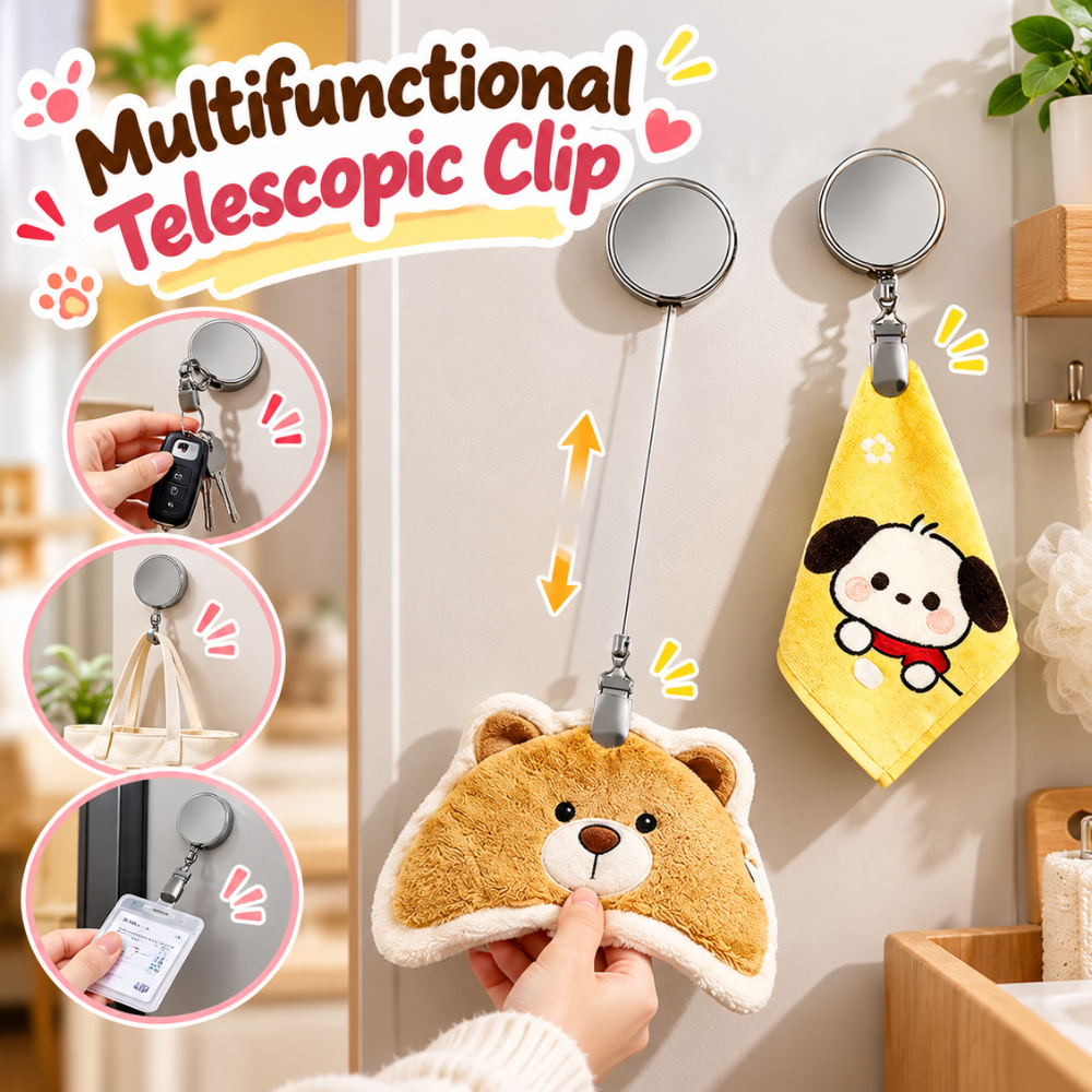 FlexiClip Retractable Towel Holder