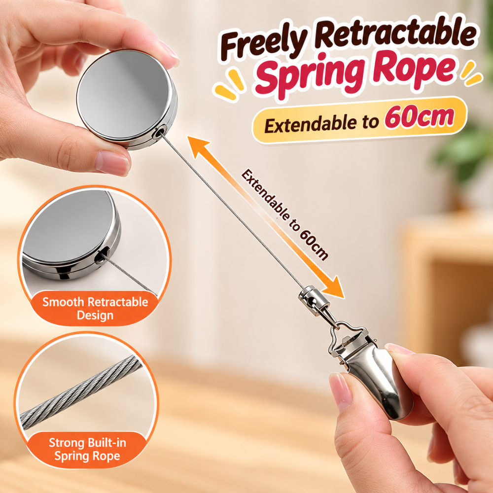 FlexiClip Retractable Towel Holder