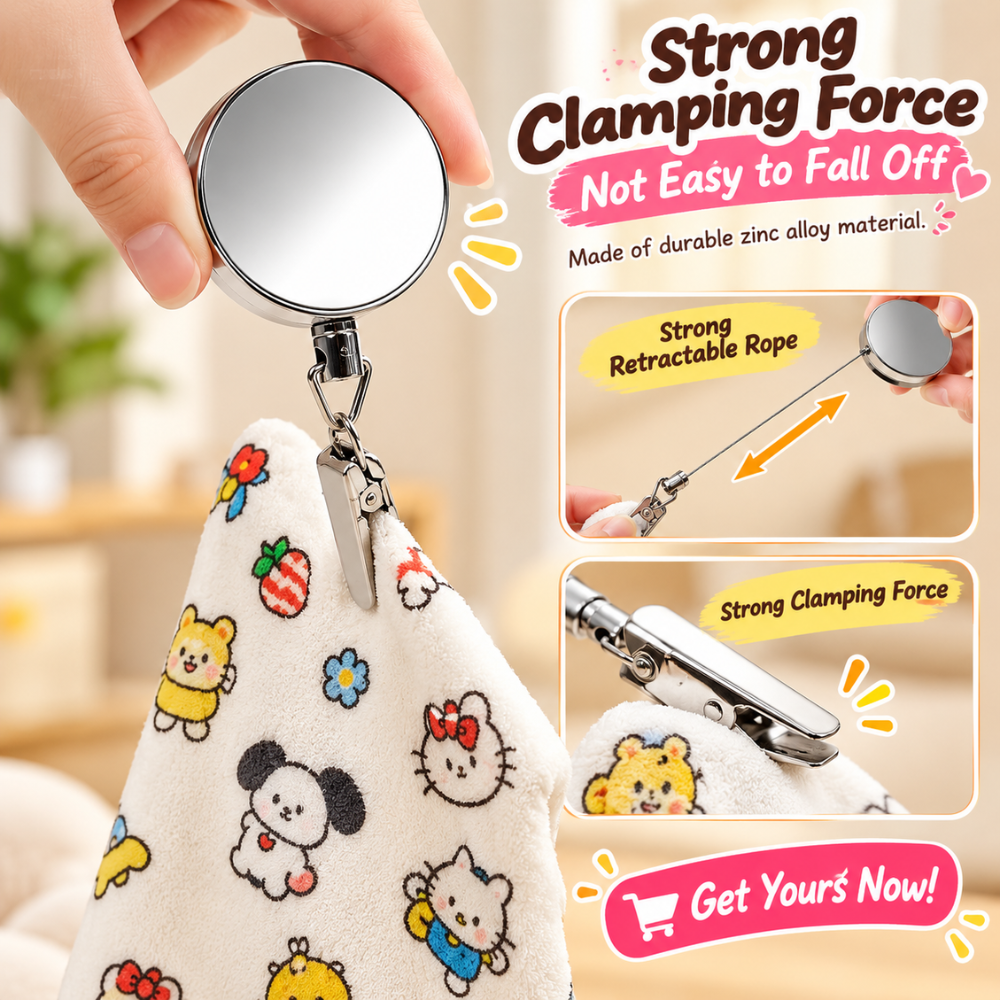 FlexiClip Retractable Towel Holder