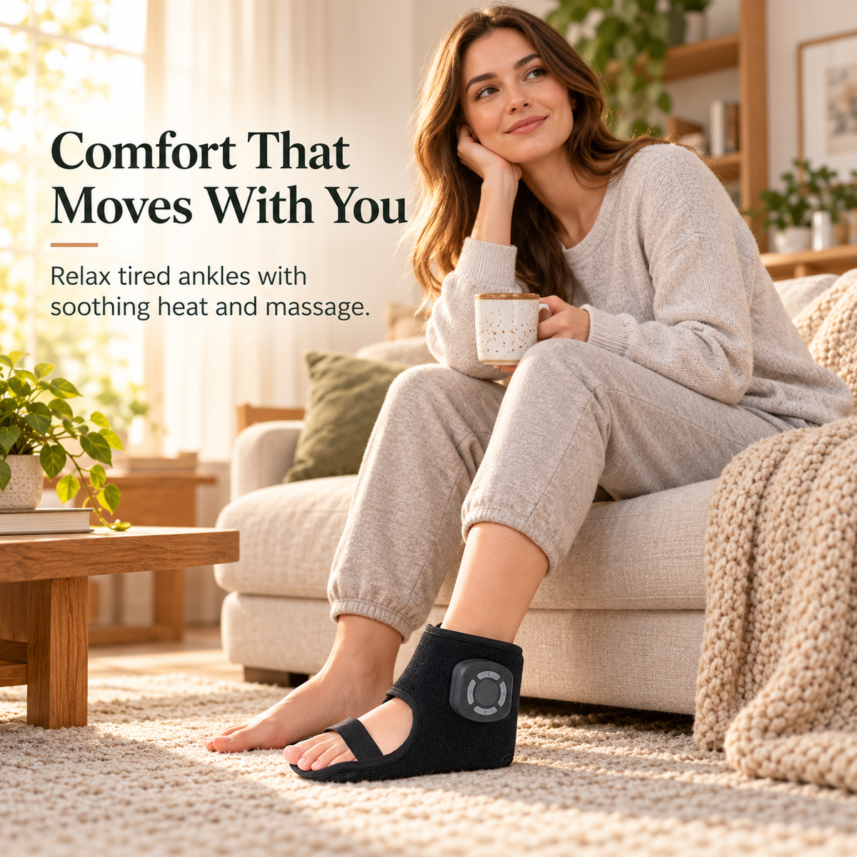HeatRelief Ankle Massager